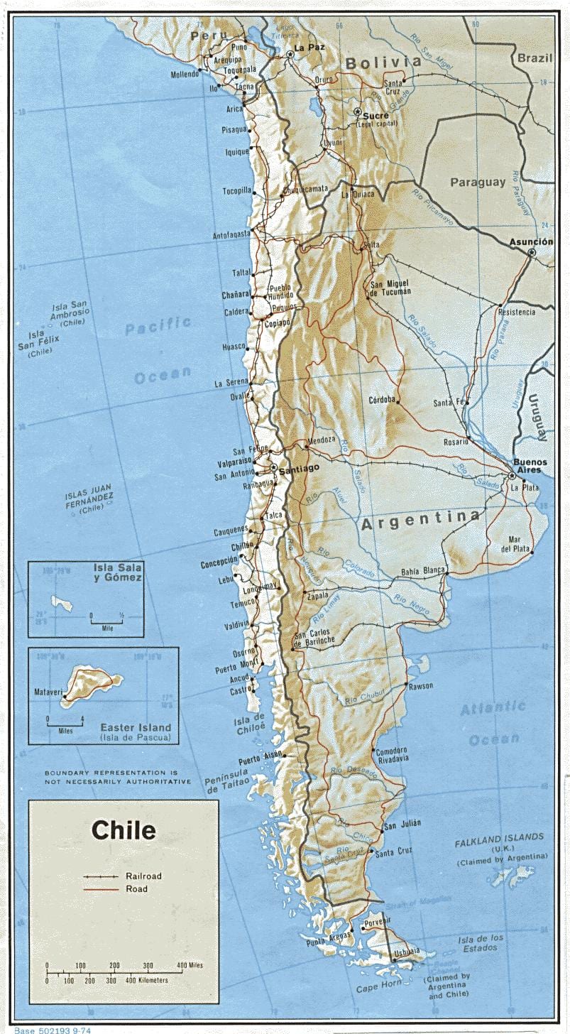 Chile reli ya ramani