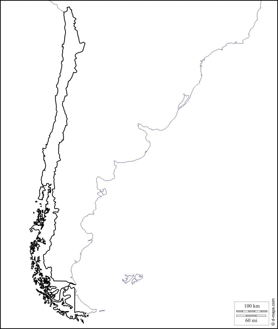 tupu ramani ya Chile
