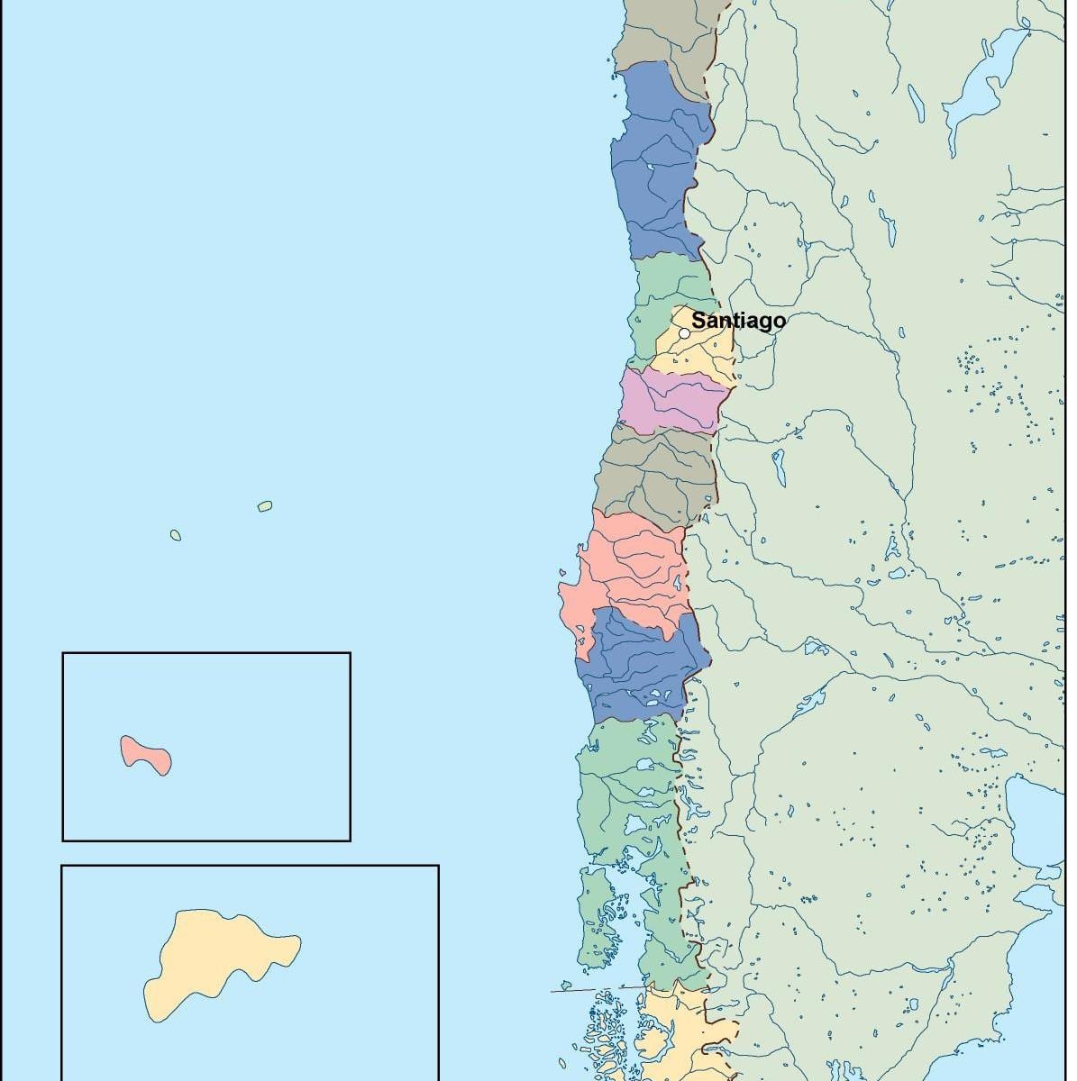Ramani ya Chile vector