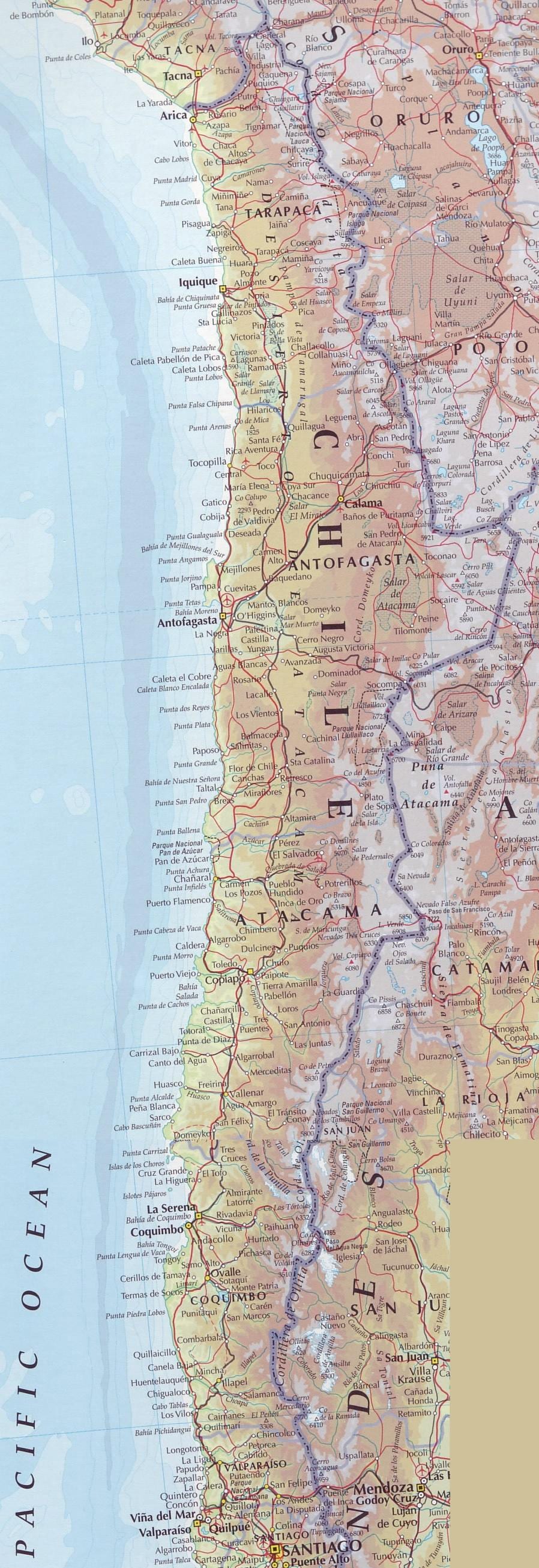 Ramani ya barabara Chile 