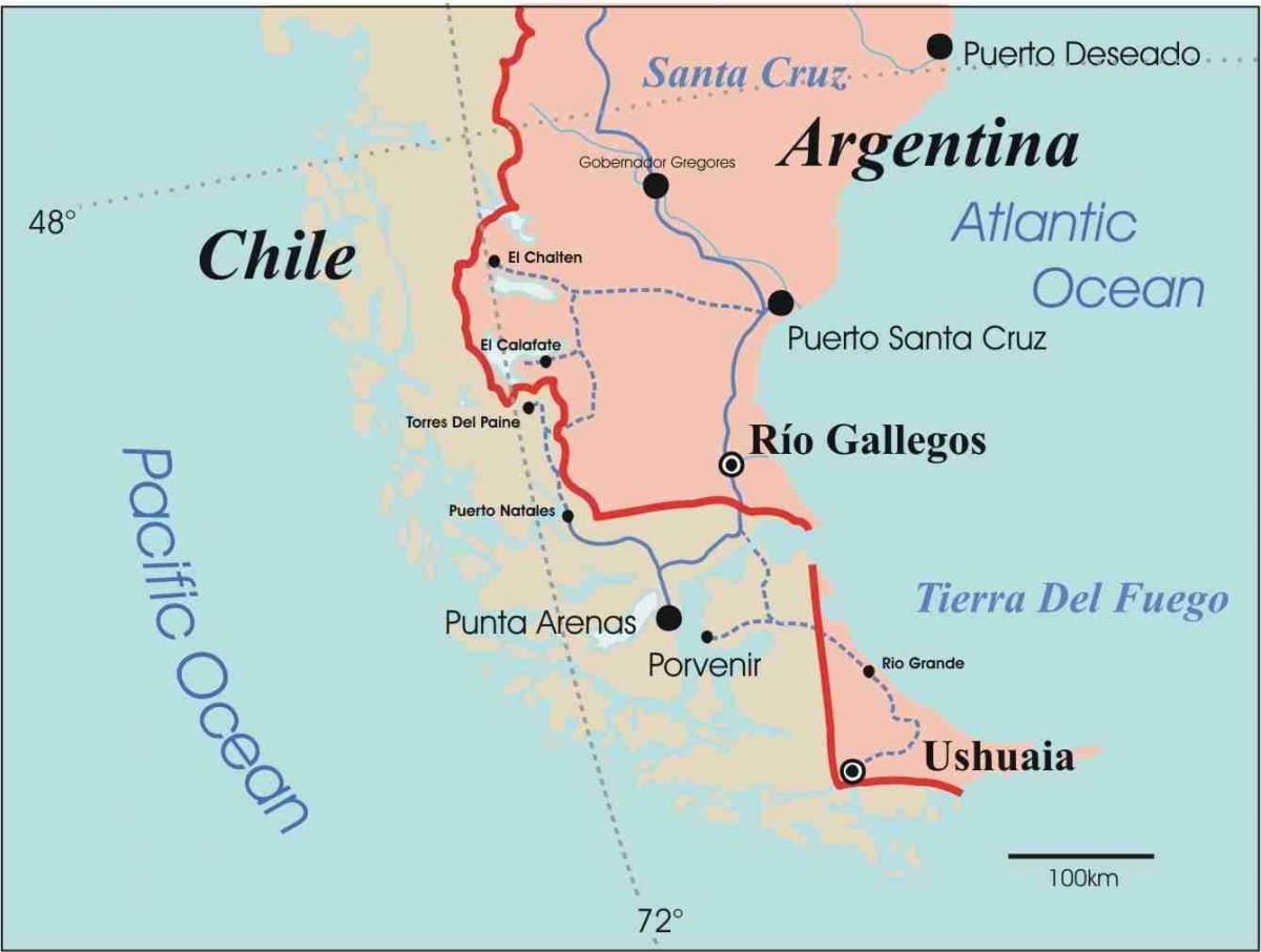 Ramani ya patagonia Chile
