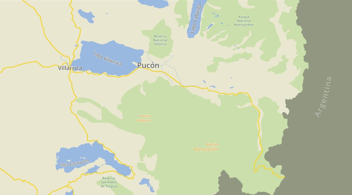 Ramani ya pucon Chile