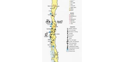 Ramani ya Chile bandari