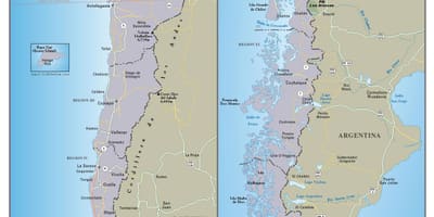 Ramani ya Chile kusafiri