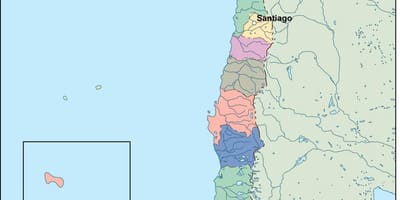 Ramani ya Chile vector
