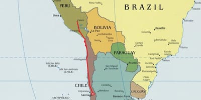 Ramani ya kaskazini mwa Chile