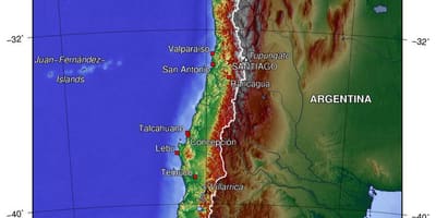 Chile jiografia ramani