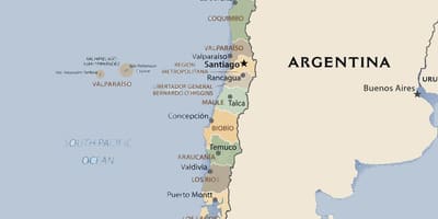 Ramani ya siasa ya Chile